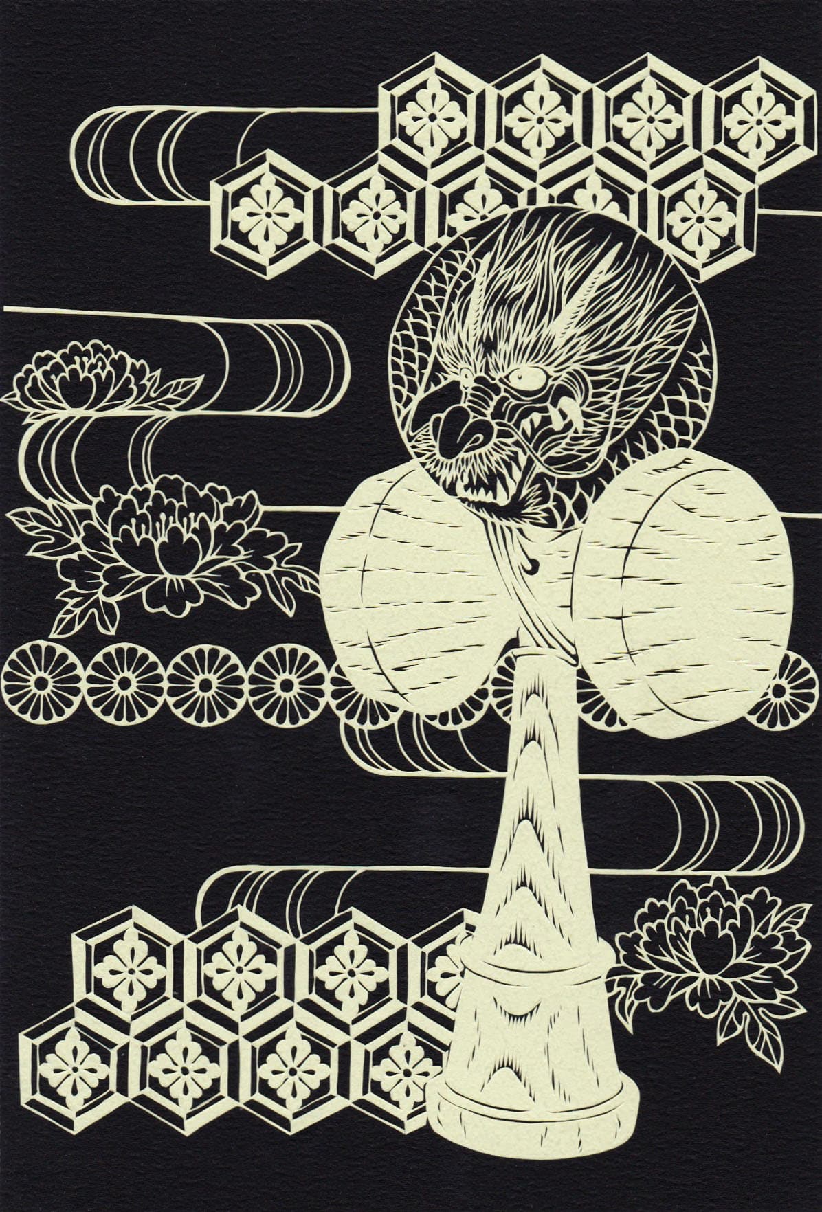 【切り絵】カスタムメイド(サイズ:B5) - 画像 (4)