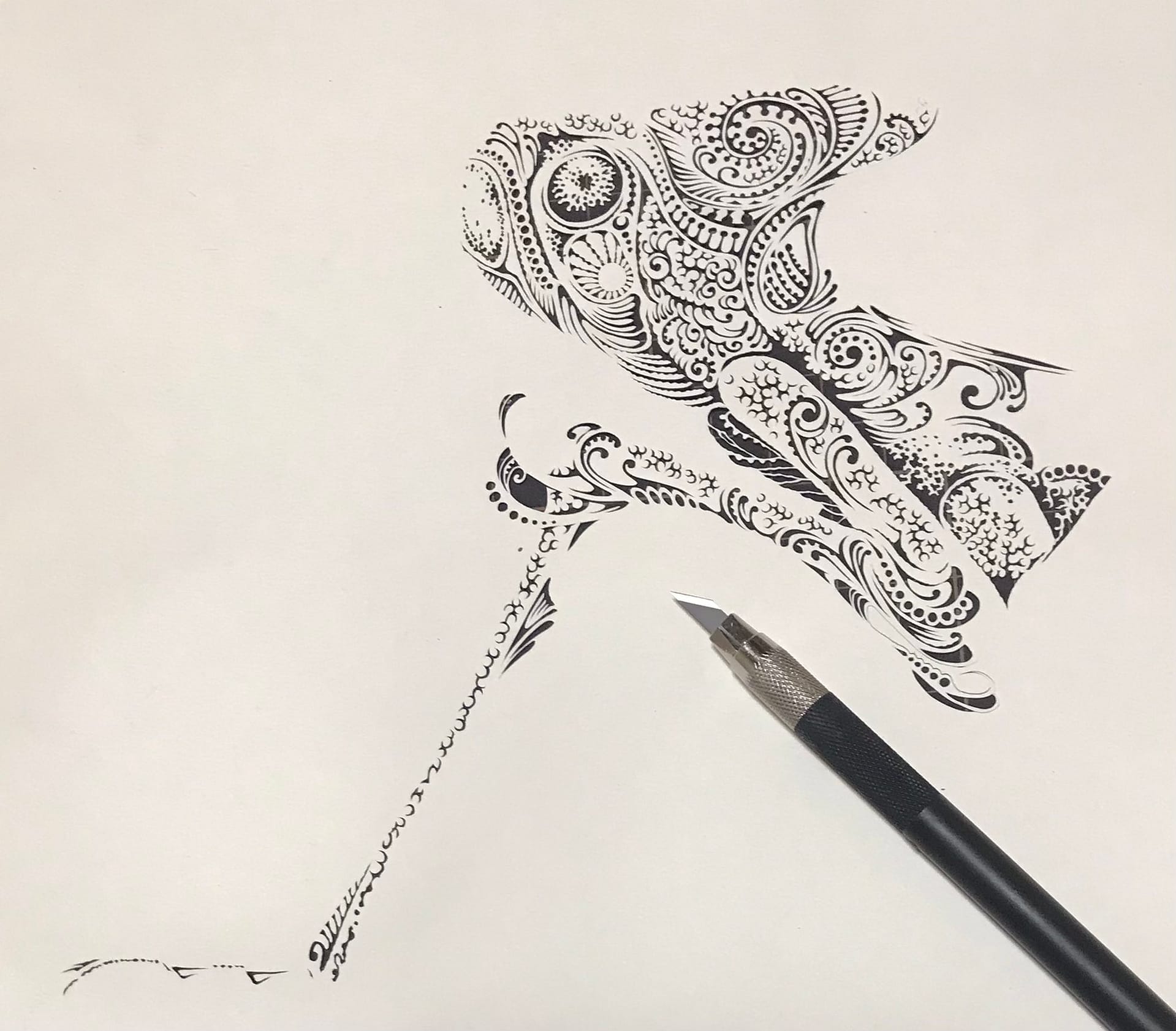 【Papercut art】Peacock Feathers - Image 9